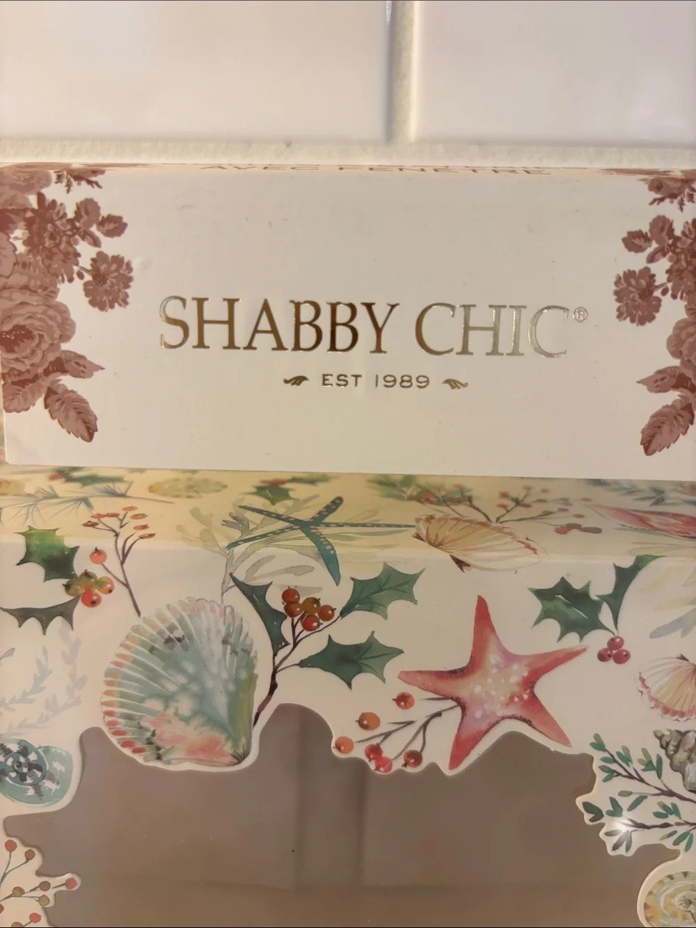 Shabby Chic Coastal Window Treat Boxes Set of 6 NWT